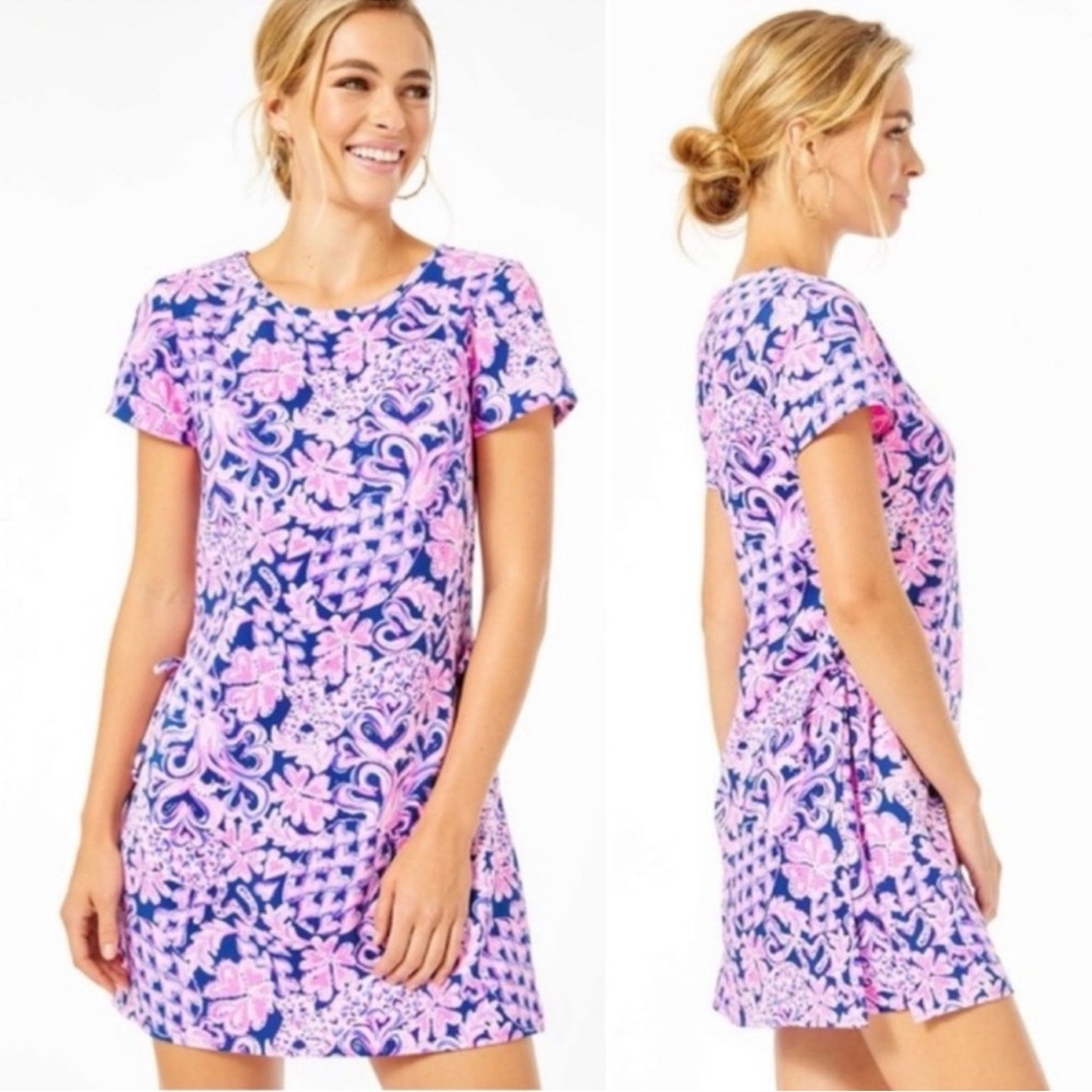 Lilly Pulitzer Bianca Romper Love You Bunches Print Stretch Valentine Hearts 12